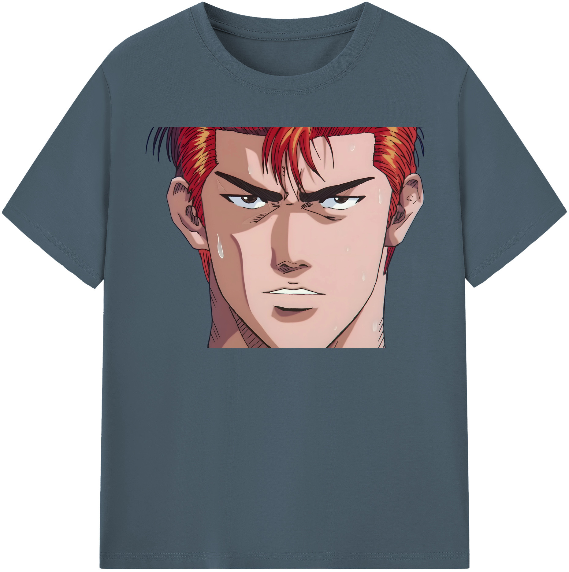 SLAM DUNK／スラムダンク 綿100％半袖Tシャツ（フロントプリント）